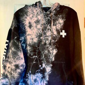 DAN AND SHAY THE ARENA TOUR HOODIE SWEATSHIRT TIE DYE MENS LARGE L